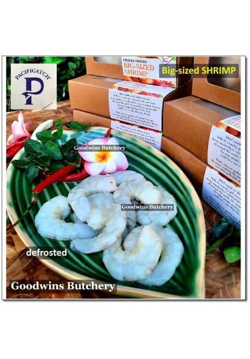 Freshly frozen Pacific Catch BIG SIZED SHRIMPS clean-peeled (price/box 150g)